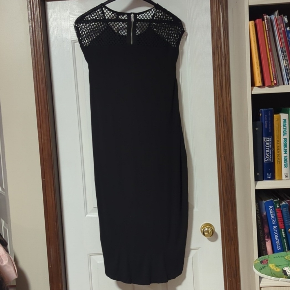 High/low Rayon/Tensel Beautiful black dress